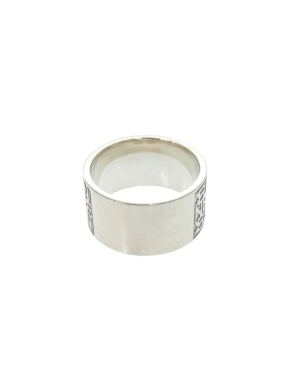 Celine Logo Ring 925 Sterling Silver